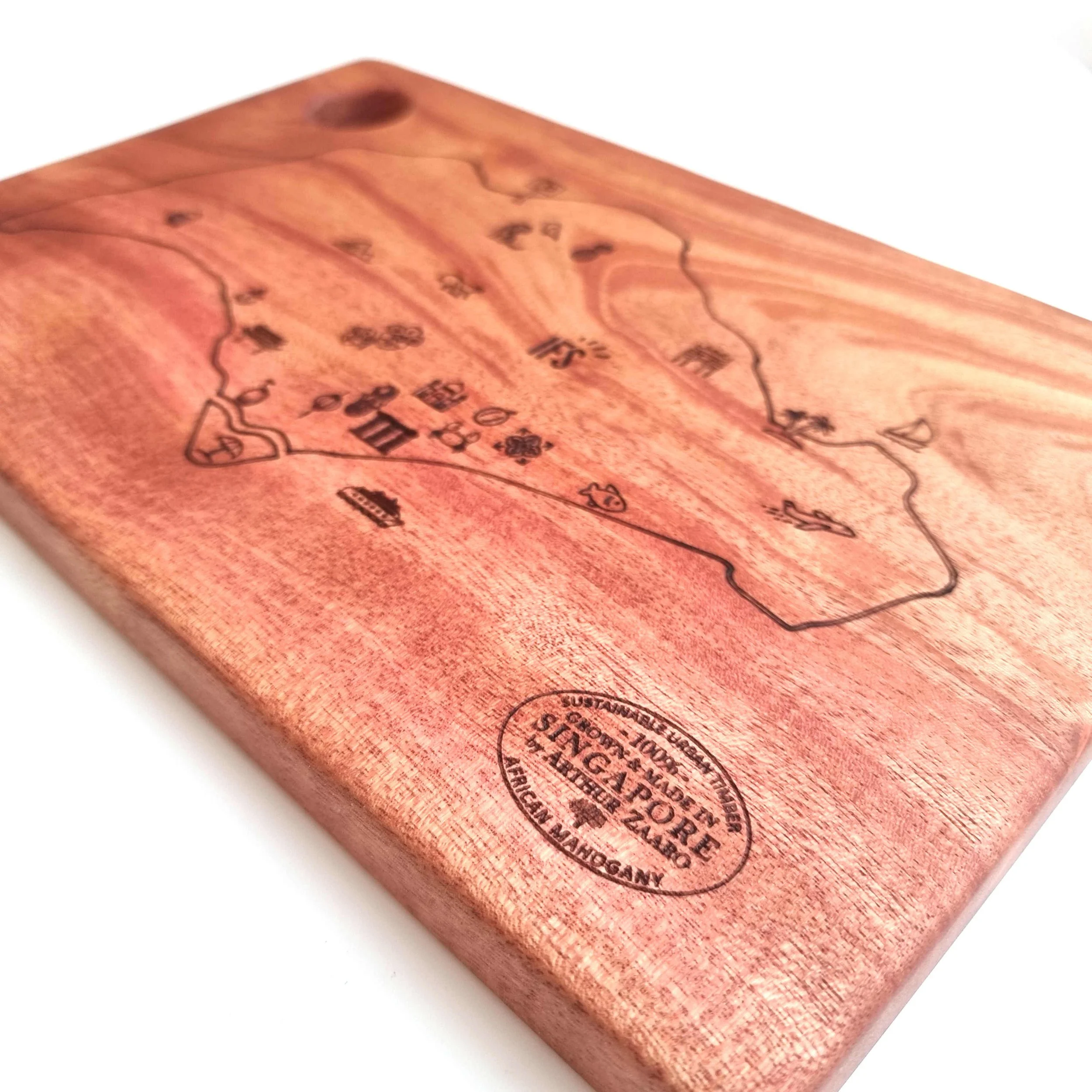 International French School (IFS) Custom SG Map Cheese Board